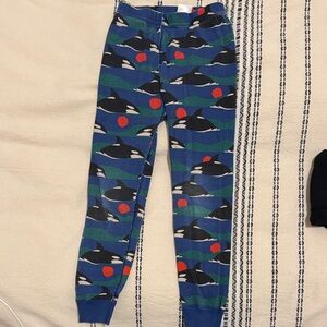 Hanna Andersson Blue Whale Print Pajama Bottoms